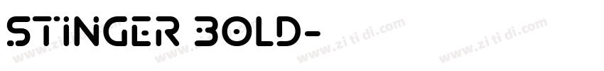 Stinger Bold字体转换